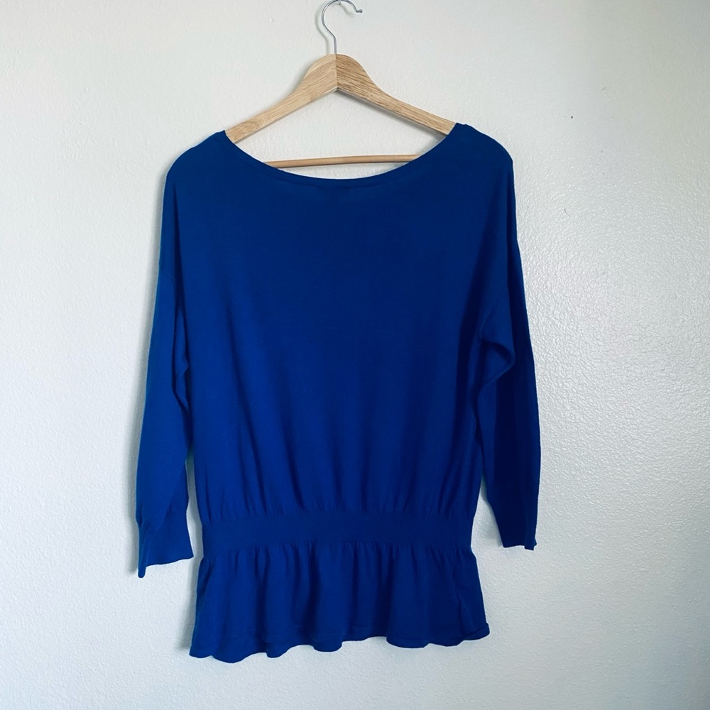 Ann Taylor Vibrant Blue Knit Top - Picture 6 of 10